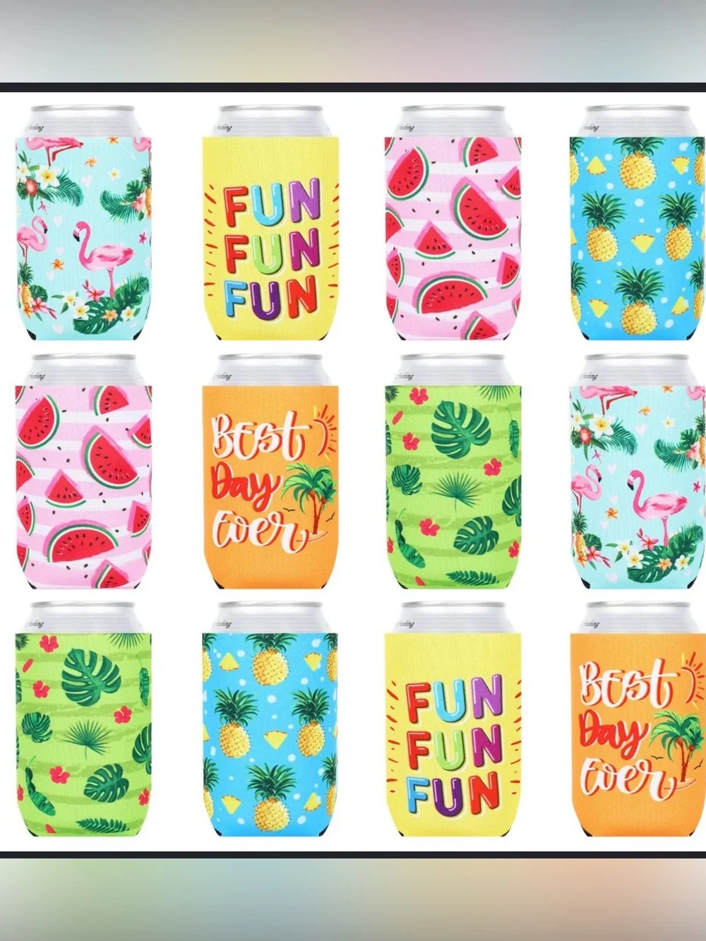 Summer Cooler Sleeve -4pc set